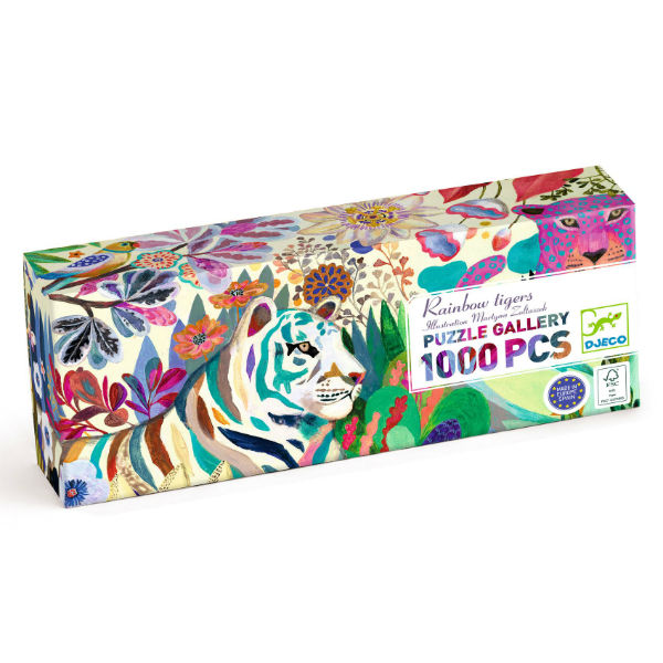 Image de  Puzzles gallery rainbow tigers 1000 pcs 