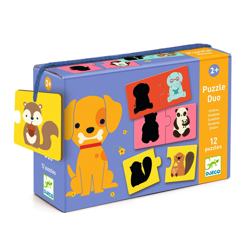 Image de  Boite de 12 puzzles duo, les ombres 