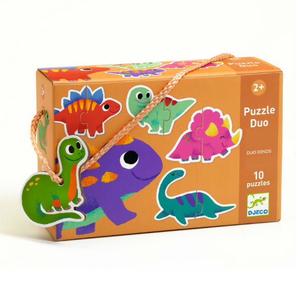Image de  Puzzle duo-trio 20 pièces dinos 
