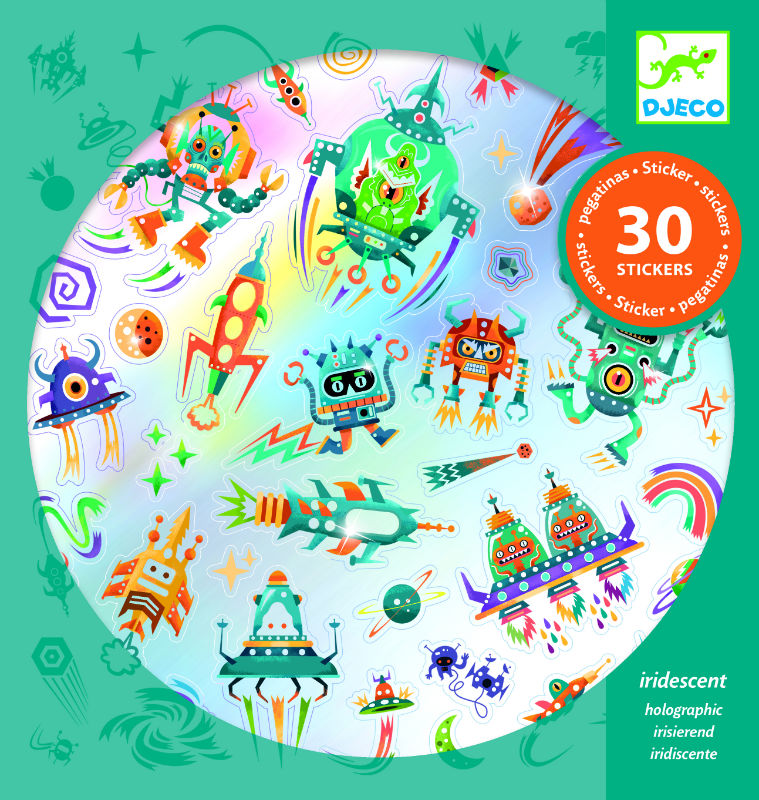 Image de  POCHETTE 30 STICKERS INTERGALACTIC ND19 