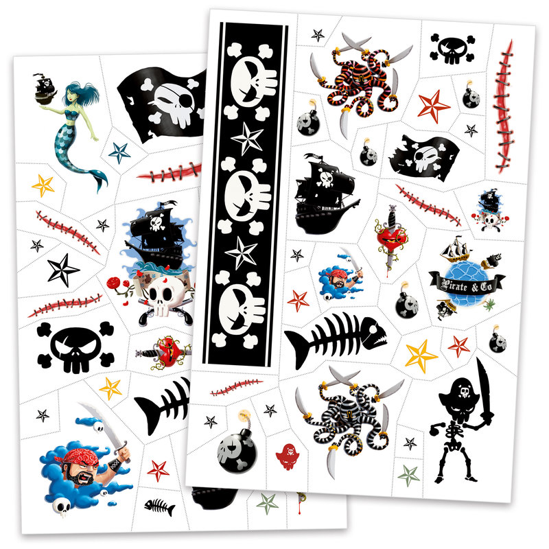 Ref. DJEDJ09584, Tatouages pirates nd16, marque DJECO