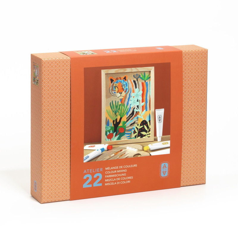 Ref. DJEGA10022, Atelier 22, mélange de couleurs, marque DJECO