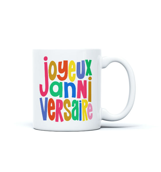 Image de  Mug Stan joyeux anniversaire multico 