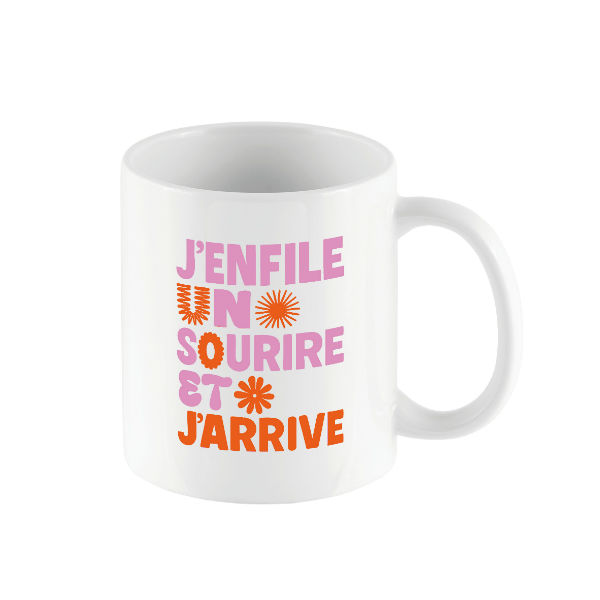 Image de  Mug Stan j'enfile un sourire et j'arrive 