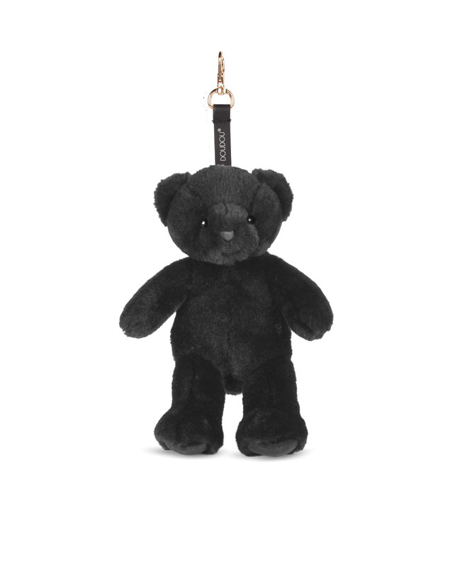 Ref. DOUDC4384, Doudou et Compagnie - Bijou de sac doudou ours noir, Noir, marque DOUDOU ET COMPAGNIE