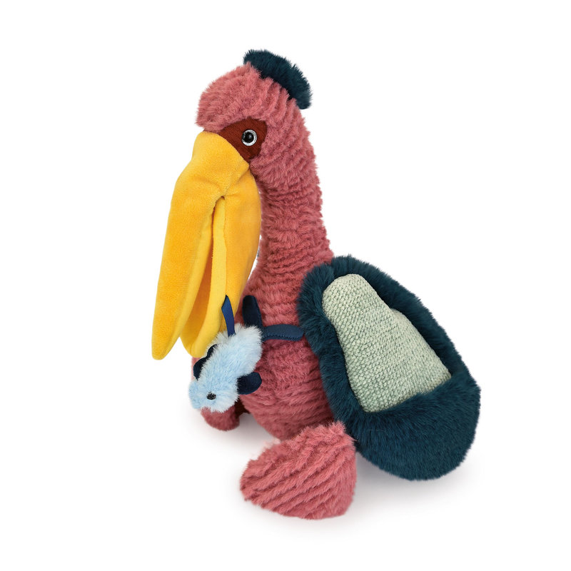 Ref. DOUHO3260, Histoire d'Ours - Trésors Marins peluche pelican rose 34 cm, marque HISTOIRE D'OURS