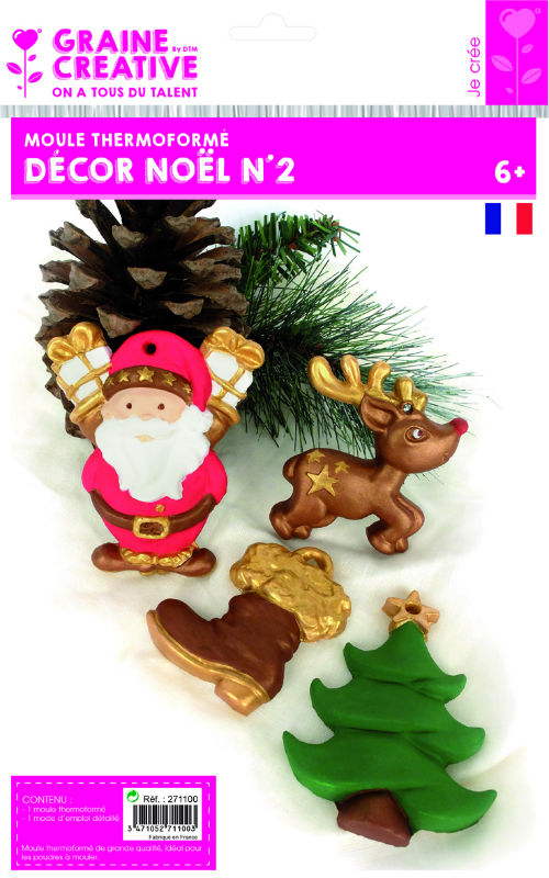 Image de  Moule thermo decor Noël n°2 