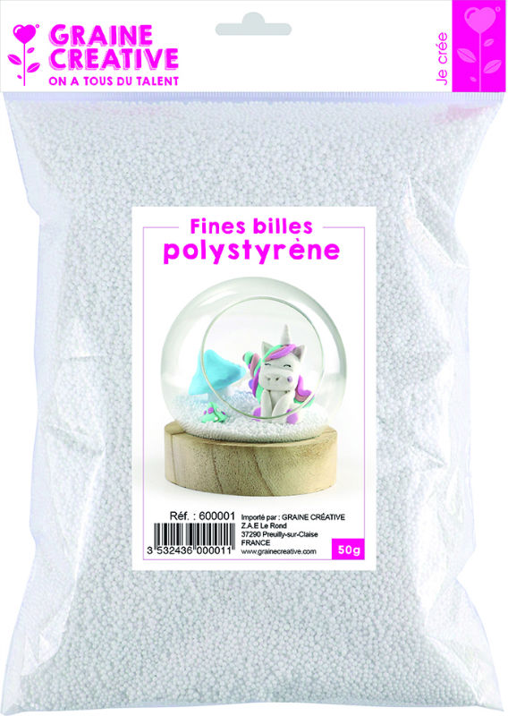 Image de  Sachet fine billes de polystyrène 50g 