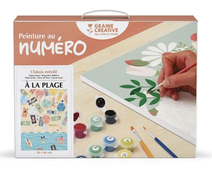 Image de  Peinture au numéro 30x40 à la plage 