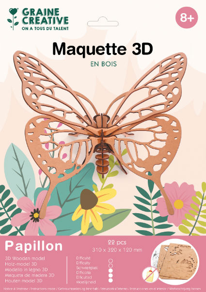 Image de  Maquette 3D papillon 