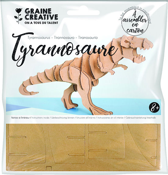 Image de  Maquette 3D tyranosaure carton 
