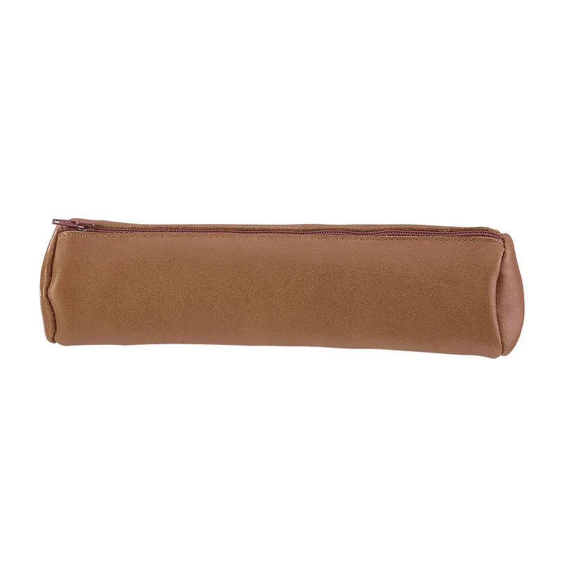 Image de  Fourre tout rond cuir caramel 