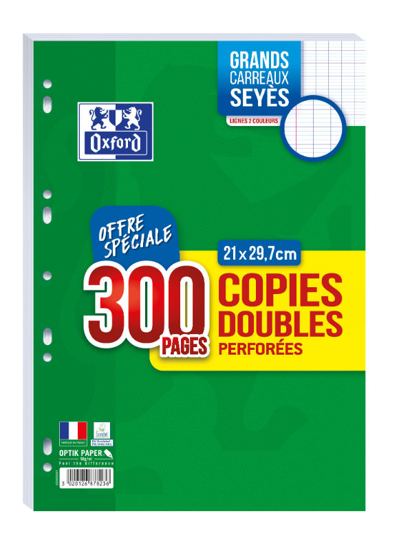 Image de  Étui copies doubles 200P+100P seyès 