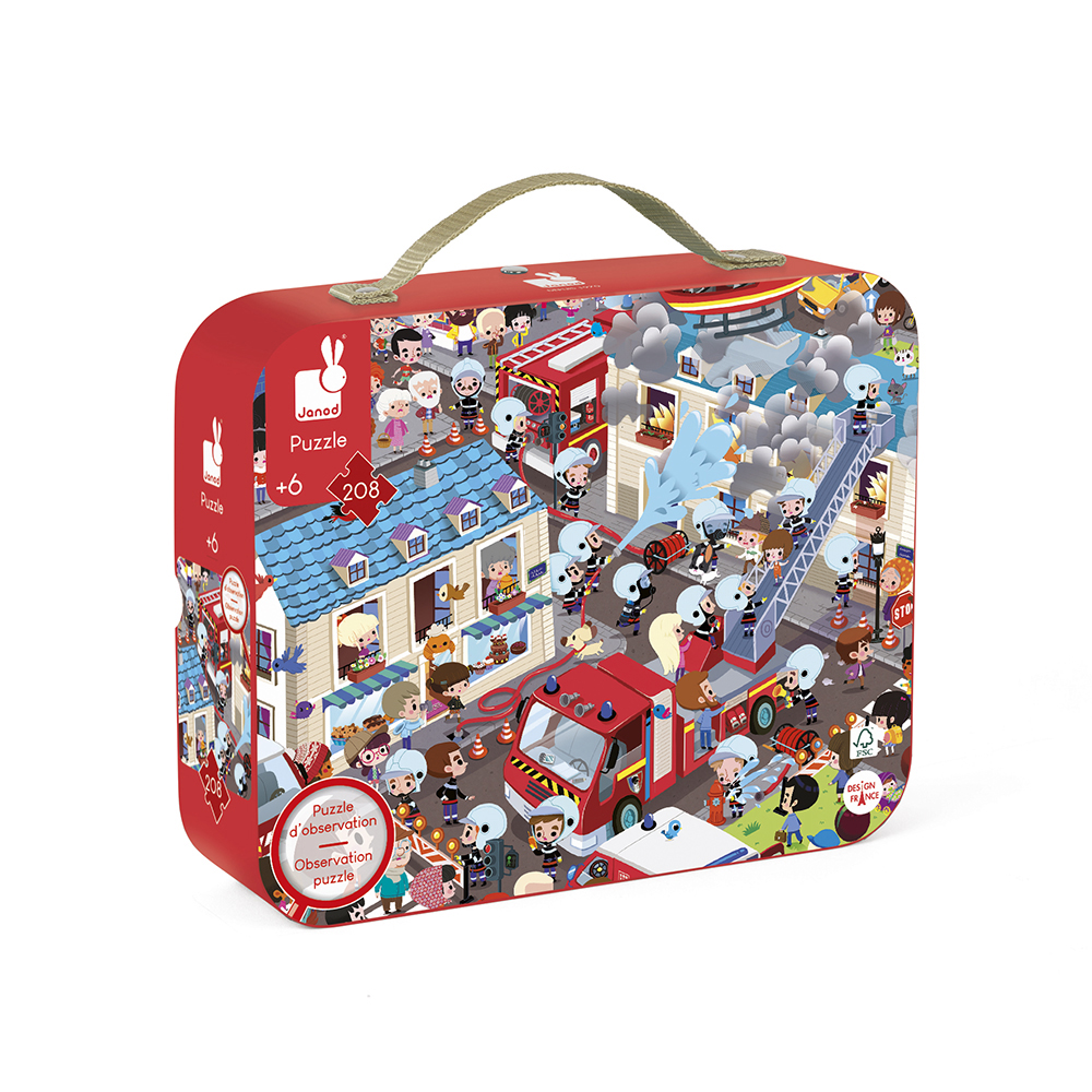 Image de  Puzzle pompiers 208 pièces 