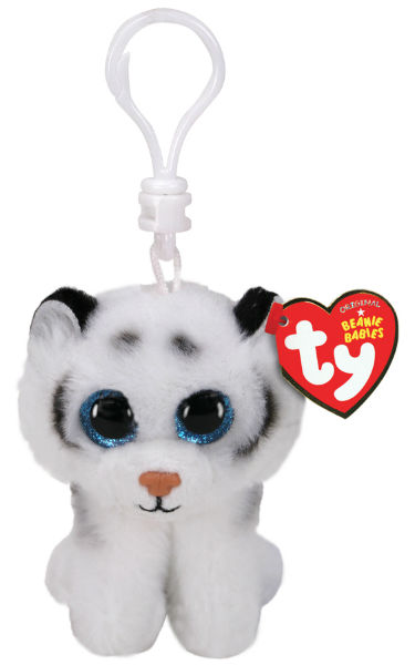 Image de  Porte clé peluche Ty Beanie Babies tigre Tundra 