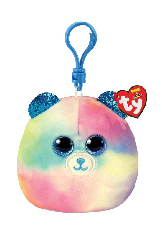 Image de  Porte clé peluche Ty Squish A Boos ours Hope 