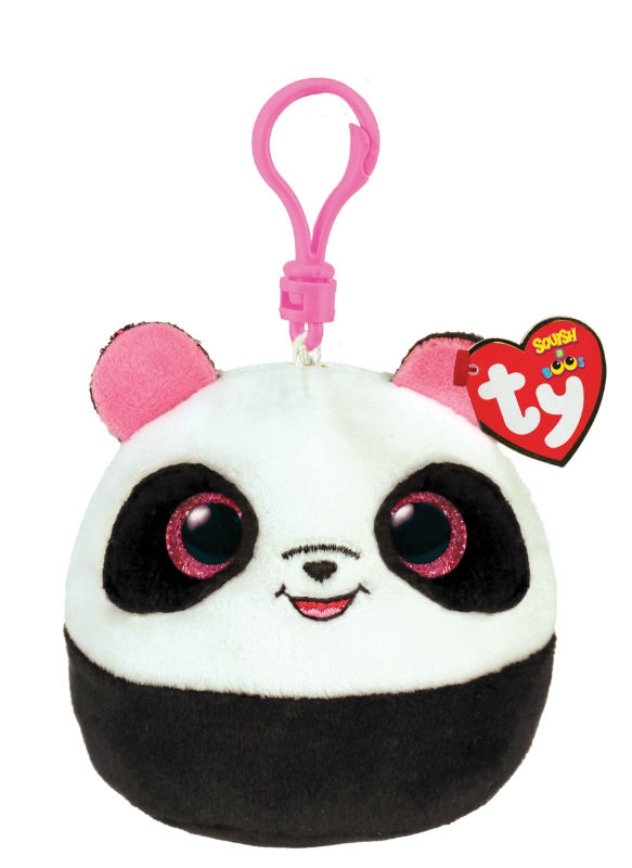 Image de  Porte clé peluche Ty Squish A Boos panda Bamboo 