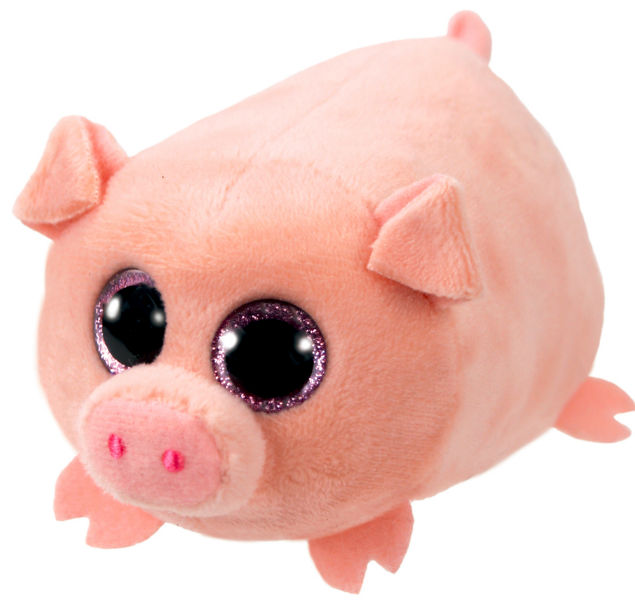 Image de  Petite peluche Ty cochon Curly 