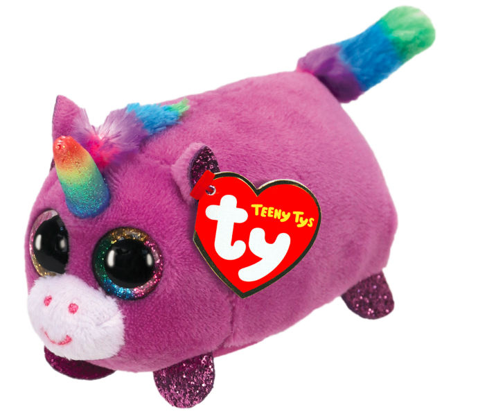 Image de  Petite peluche Ty licorne Rosette 