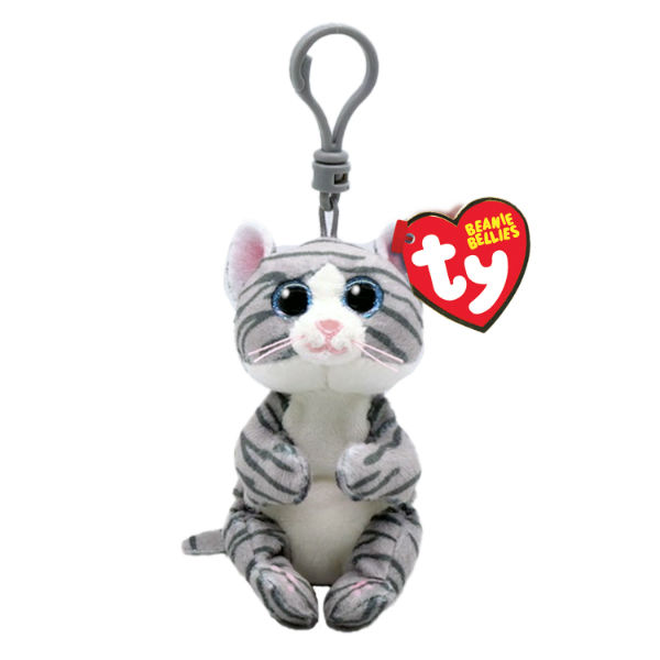 Image de  Porte clé peluche Ty Beanie Bellies chat Mitzi 