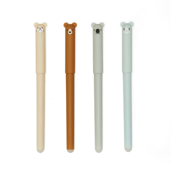 Ref. KIK4363A, Stylo encre gel effaçable animaux, Assorties, marque KIKKERLAND