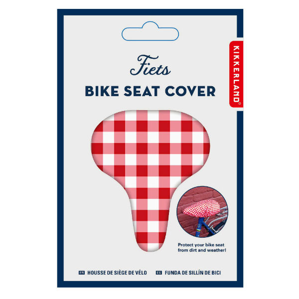 Ref. KIKBB64, Housse selle de vélo vichy, marque KIKKERLAND