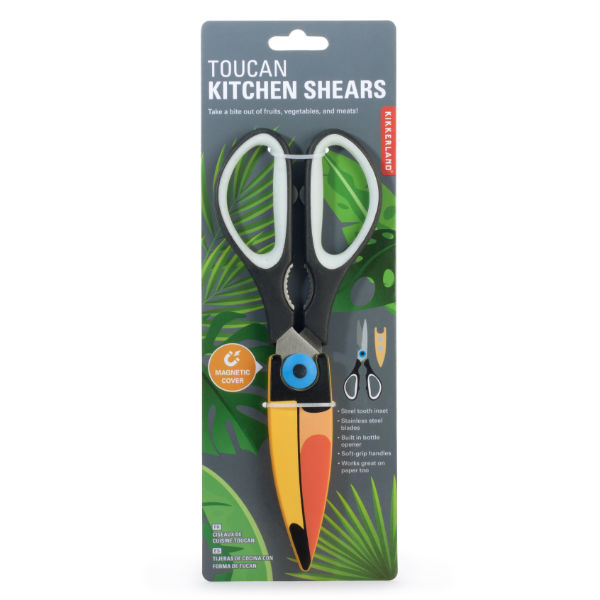 Ref. KIKSC16, Ciseaux de cuisine toucan, marque KIKKERLAND