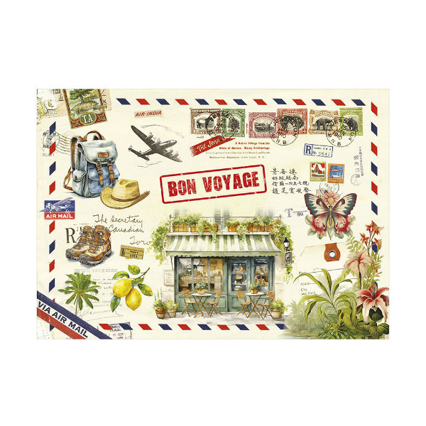 Image de  Cahier illustré 21x15 48 pages bon voyage 