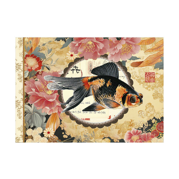 Image de  Cahier illustré 21x15 48 pages kimono 