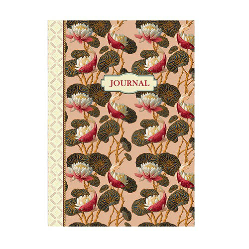 Image de  Cahier à thème 15x21 48 pages journal Pattern poisson 