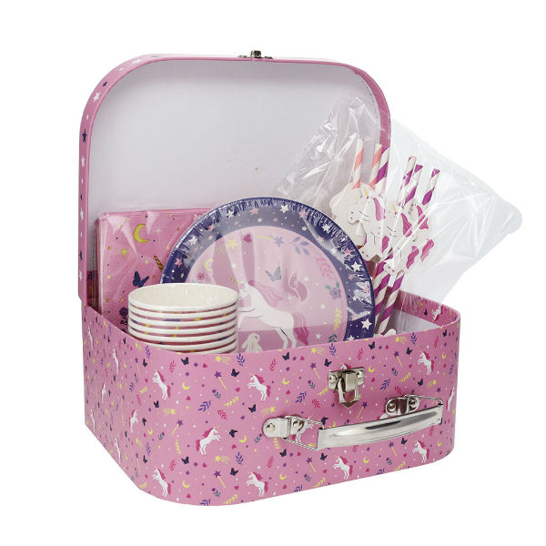 Ref. KIUVALA58F02, Valisette anniversaire Les Petits Kiub licorne, marque KIUB