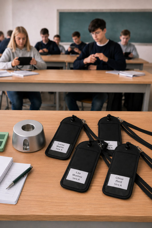 Ref. KOKPACK30OND, KOKOON - Pack de 30 pochettes anti ondes sécurisées et une base, marque KOKOON