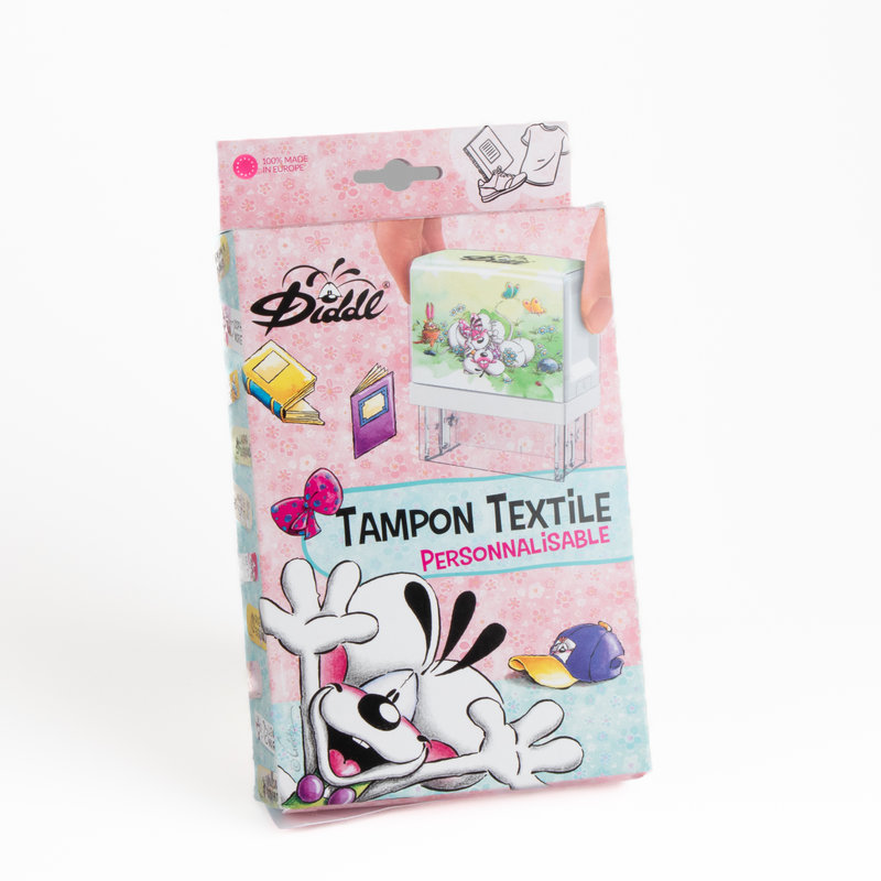 Ref. KONDID172065, Tampon textile personnalisable Diddl, marque DIDDL