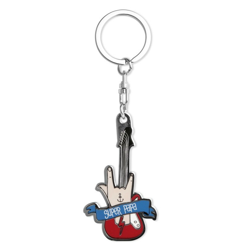 Image de  Porte-clés super papa rock 