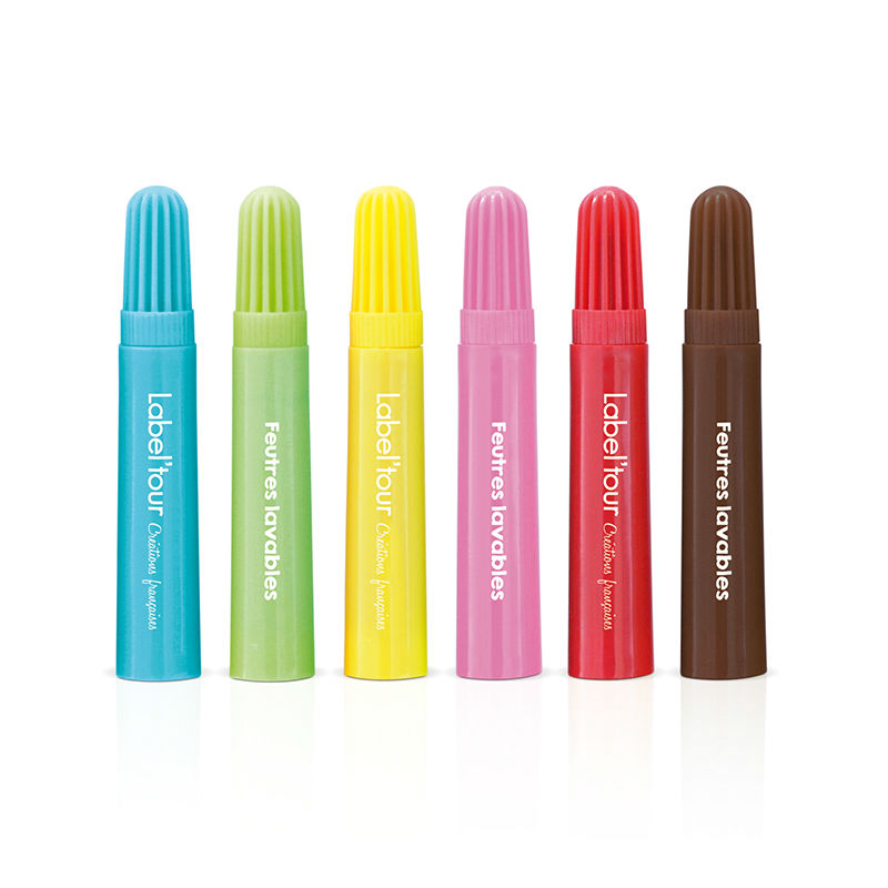 Image de  Set de 6 feutres tissu lavables 