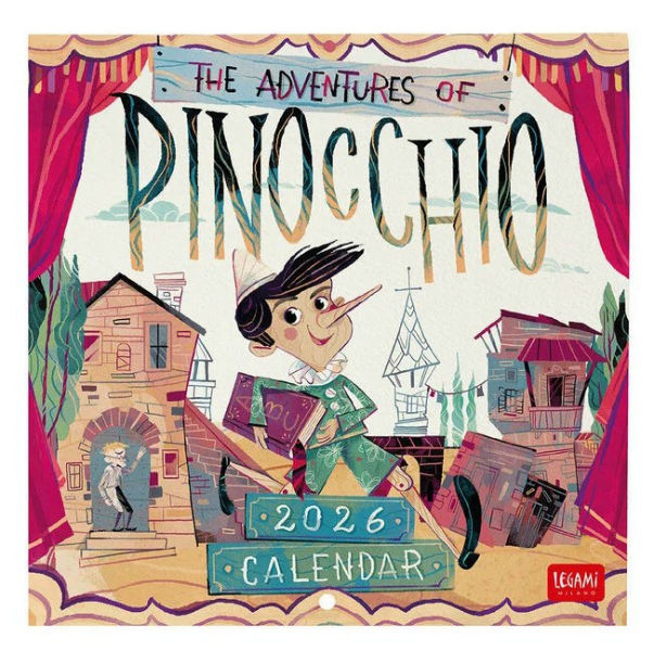 Image de  Calendrier 2026 - Amateur de livres - Pinnocchio 18x18 cm 