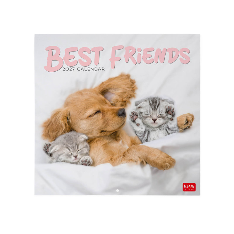 Ref. LEGCAL270005, Calendrier 2027 - Animaux -  meilleurs amis - 30x29 cm, marque LEGAMI