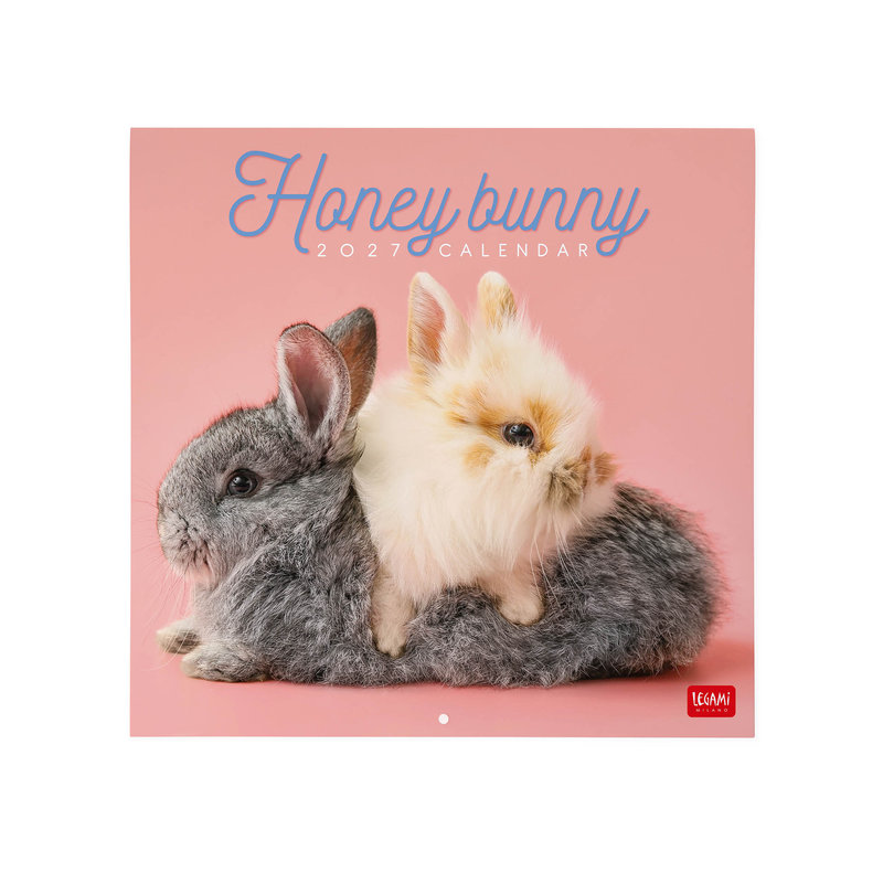 Ref. LEGCAL270006, Calendrier 2027 - Animaux - lapin - 30x29 cm, marque LEGAMI
