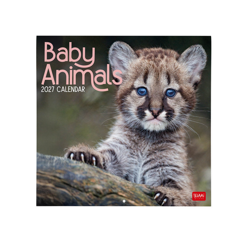 Ref. LEGCAL270007, Calendrier 2027 - Animaux - bébés Animaux - 30x29 cm, marque LEGAMI