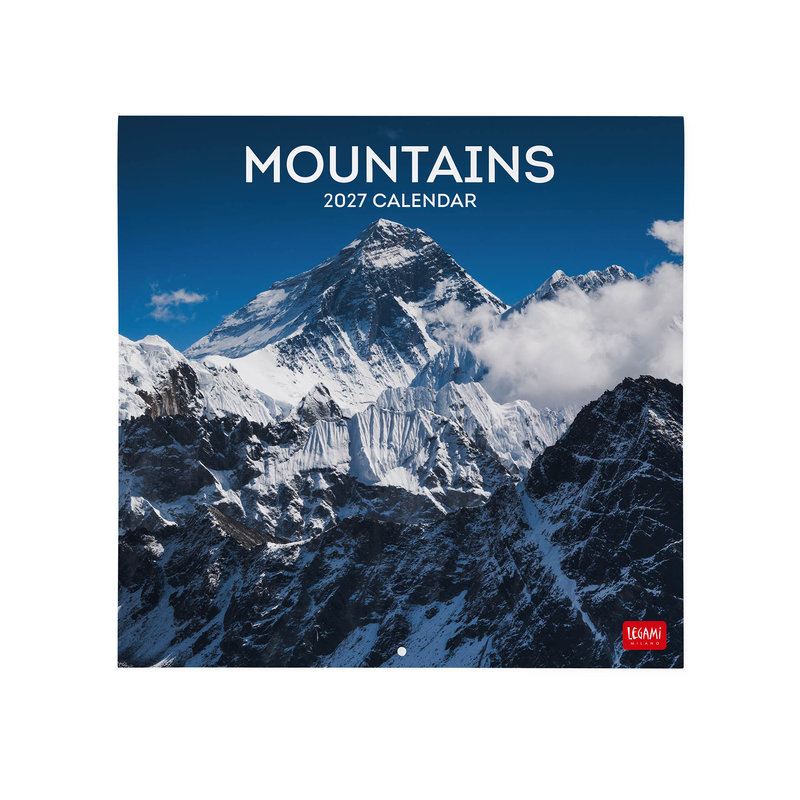 Ref. LEGCAL270013, Calendrier 2027 - Paysages - montagnes - 30x29 cm, marque LEGAMI