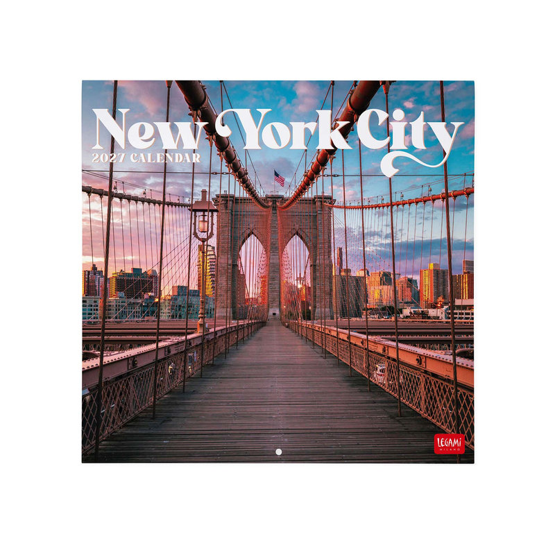 Ref. LEGCAL270017, Calendrier 2027 - Villes - New York - 30x29 cm, marque LEGAMI