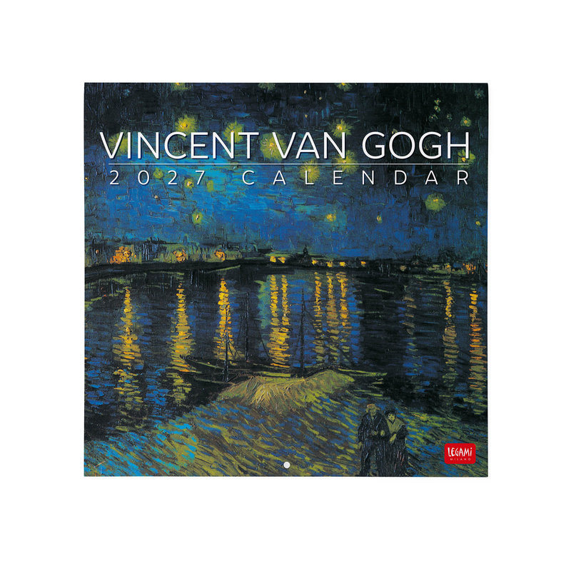 Ref. LEGCAL270025, Calendrier 2027 - Art - Vincent Van Gogh - 30x29 cm, marque LEGAMI