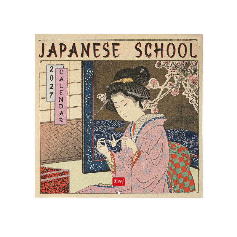 Ref. LEGCAL270029, Calendrier 2027 - Art - école japonaise - 30x29 cm, marque LEGAMI