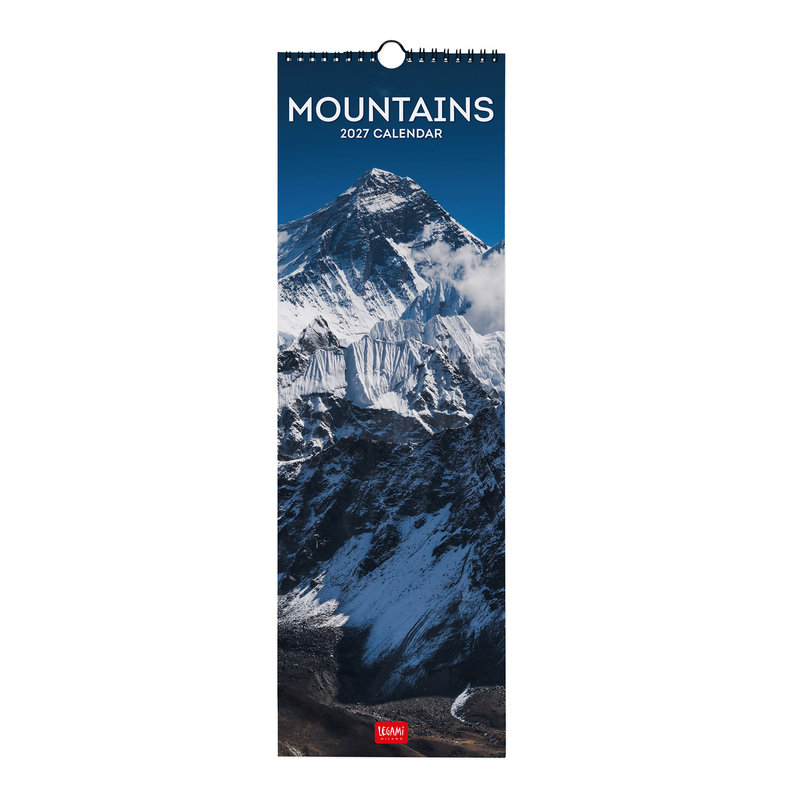 Ref. LEGCAL270059, Calendrier 2027 - Paysages - montagnes - 16x49 cm, marque LEGAMI