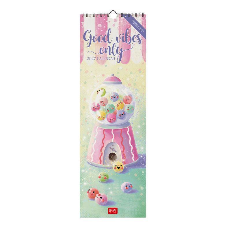 Ref. LEGCAL270073, Calendrier 2027 - Inspiration - bonnes vibes - 16x49 cm, marque LEGAMI