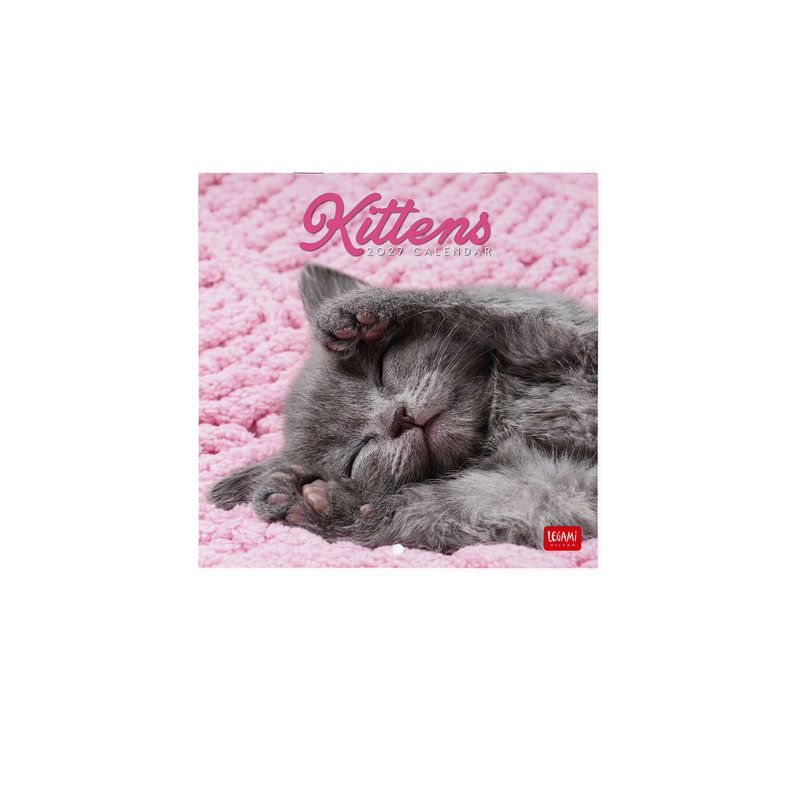 Ref. LEGCAL270084, Calendrier 2027 - Chats - chatons - 18x18 cm, marque LEGAMI