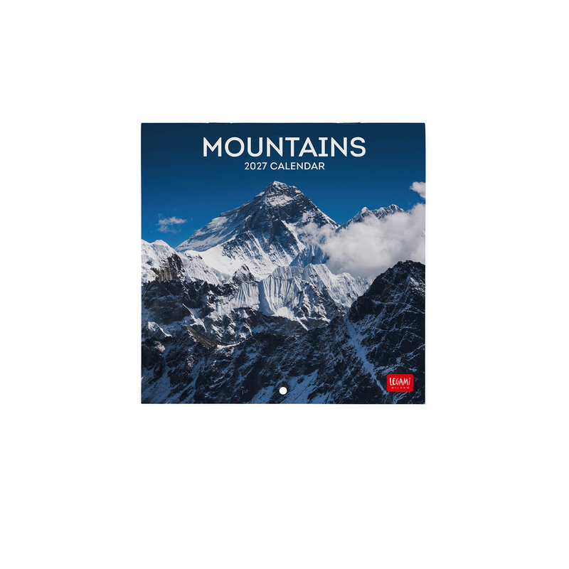 Ref. LEGCAL270092, Calendrier 2027 - Paysages - montagnes - 18x18 cm, marque LEGAMI