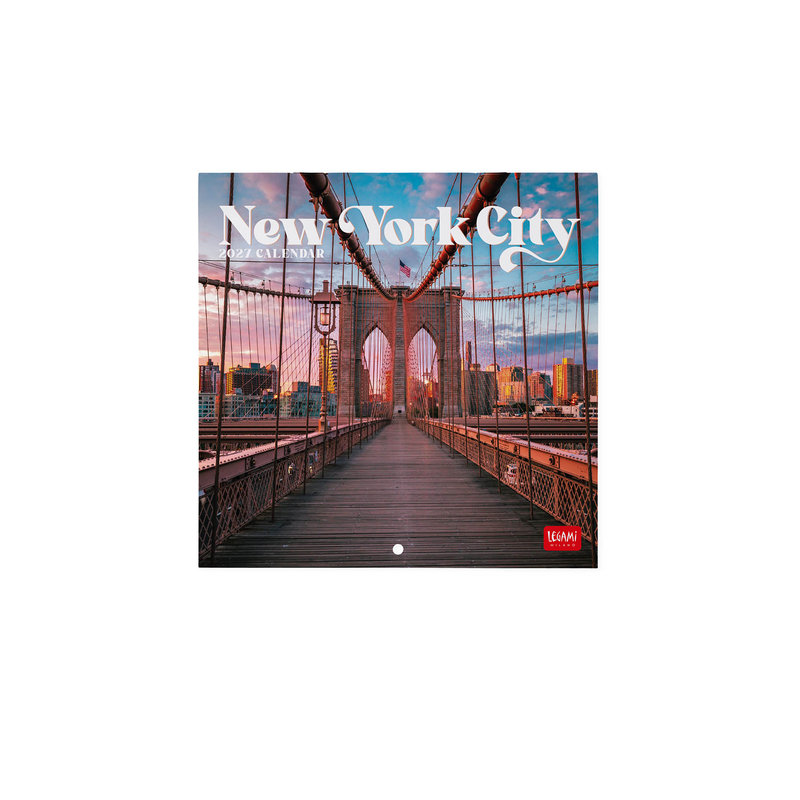 Ref. LEGCAL270095, Calendrier 2027 - Villes - New York - 18x18 cm, marque LEGAMI