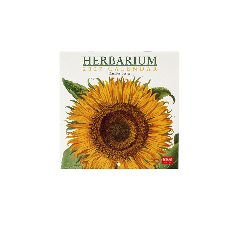 Ref. LEGCAL270105, Calendrier 2027 - Nature - herbier - 18x18 cm, marque LEGAMI