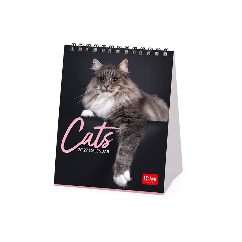 Ref. LEGCAL270120, Calendrier 2027 - Chats - Chats - 12x14,5 cm, marque LEGAMI